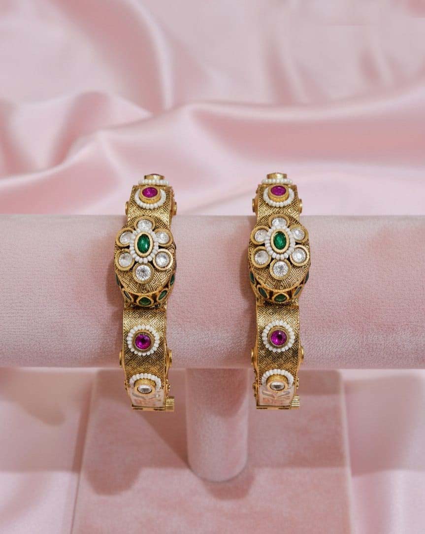 Royal Handcrafted Brass Rajwadi Bangles