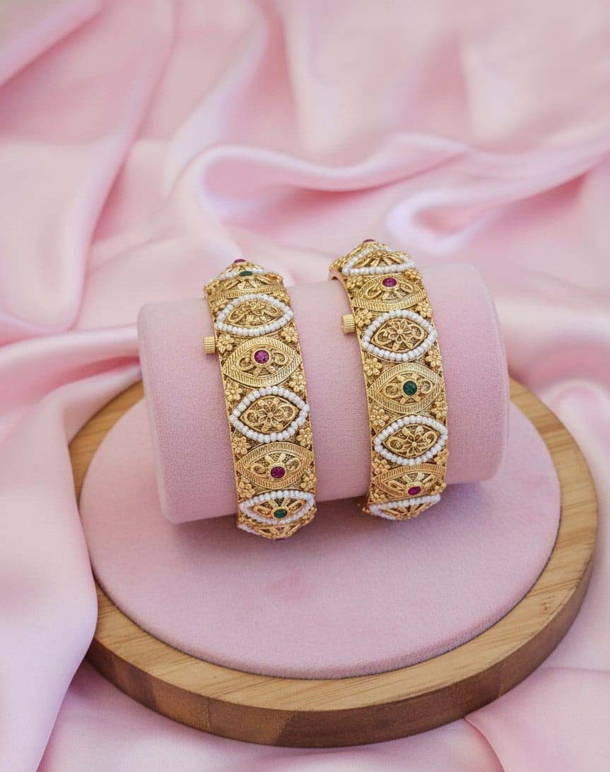 Traditional Brass Antique Gold Ethnic Kada