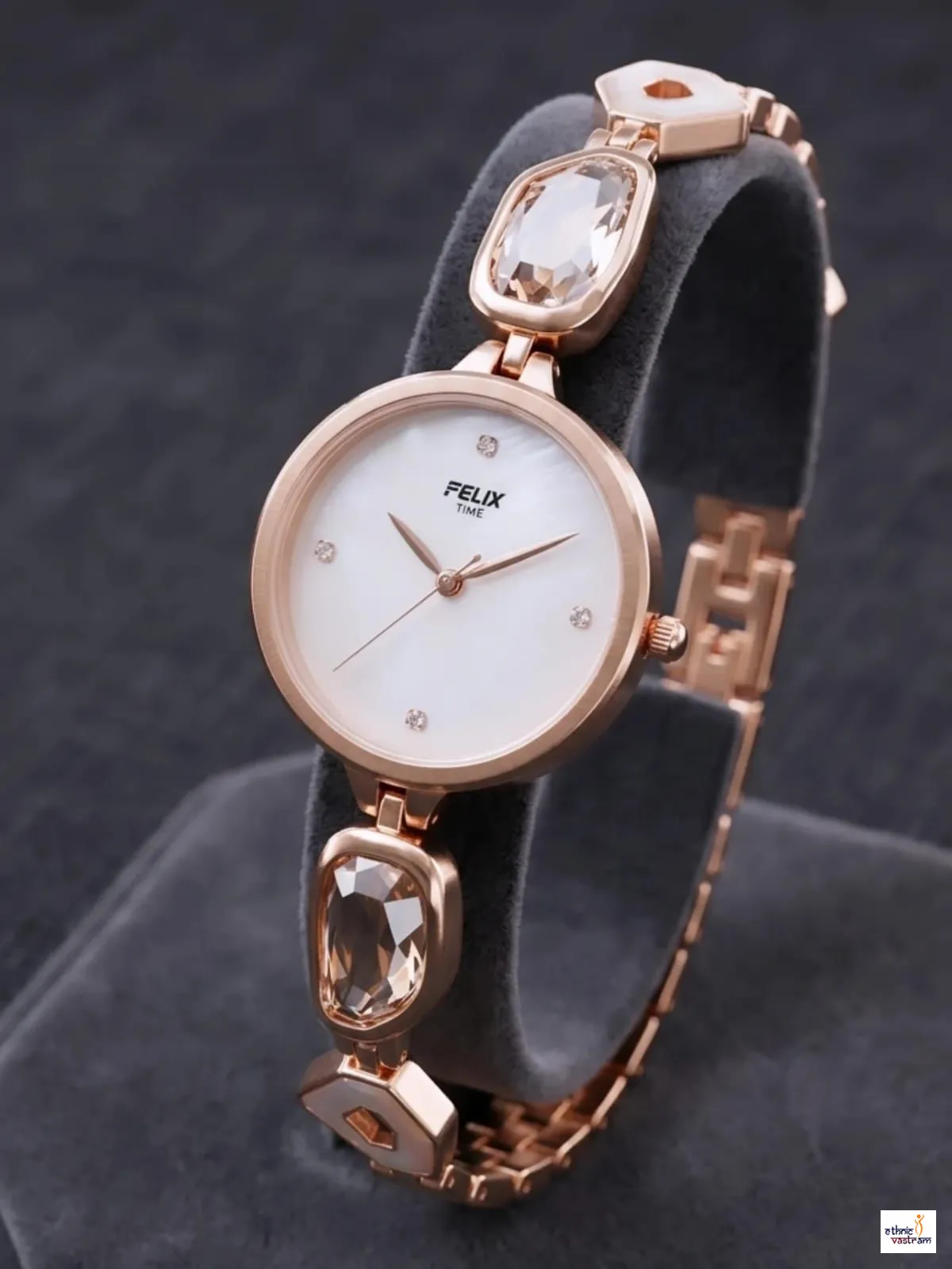 Felix Matte Grey and Rose Gold Premium Designer Watch