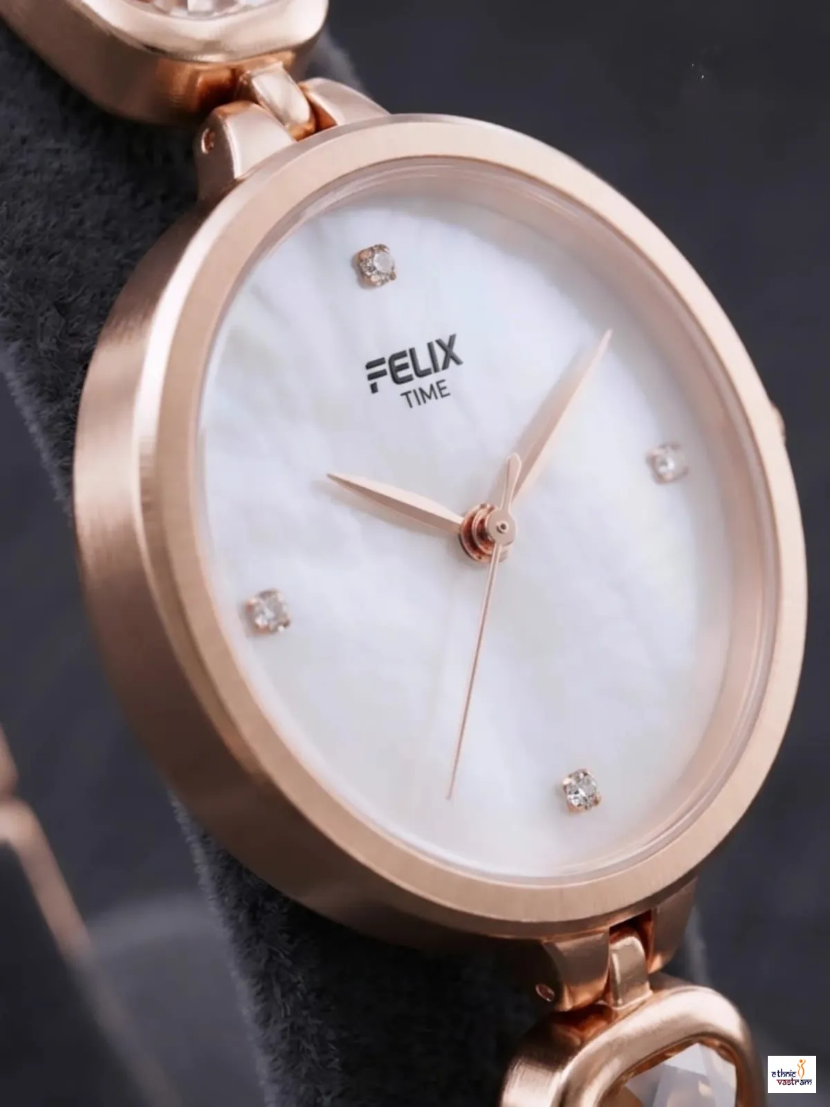 Felix Matte Grey and Rose Gold Premium Designer Watch - Image 2