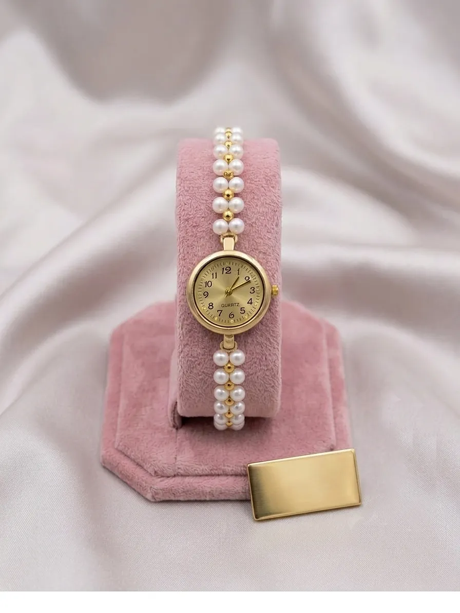 Exquisite Pearl-Beaded Watches and Elegant Wristwear for Women