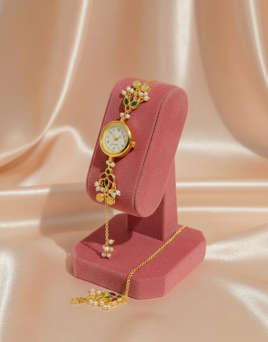 Sophisticated Pearl-Drop Watches and Fine Jewelry Wristwear