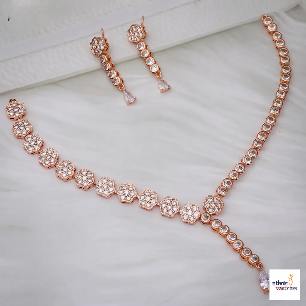 Women's Ethnic Halo Studded Matching Statement Drop Earrings