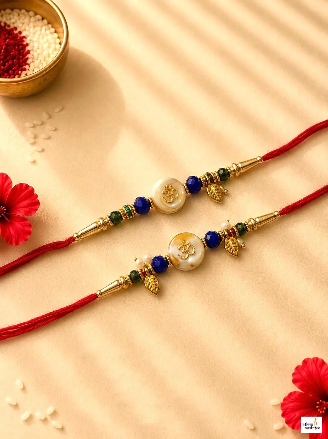 Pack of 24 Divine Om Bhaiya Bhabhi Rakhi Set